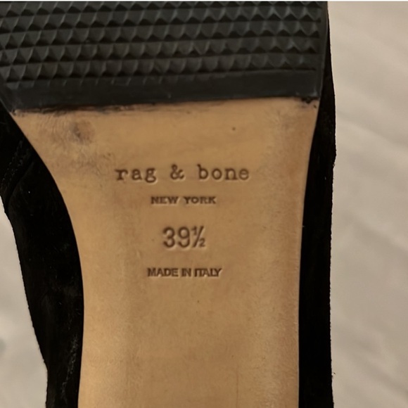 Rag and bone black heeled boots - Picture 8 of 8